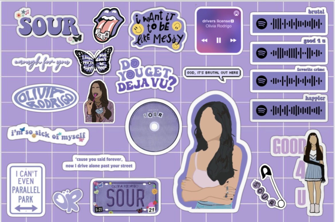 پک استیکر الیویا