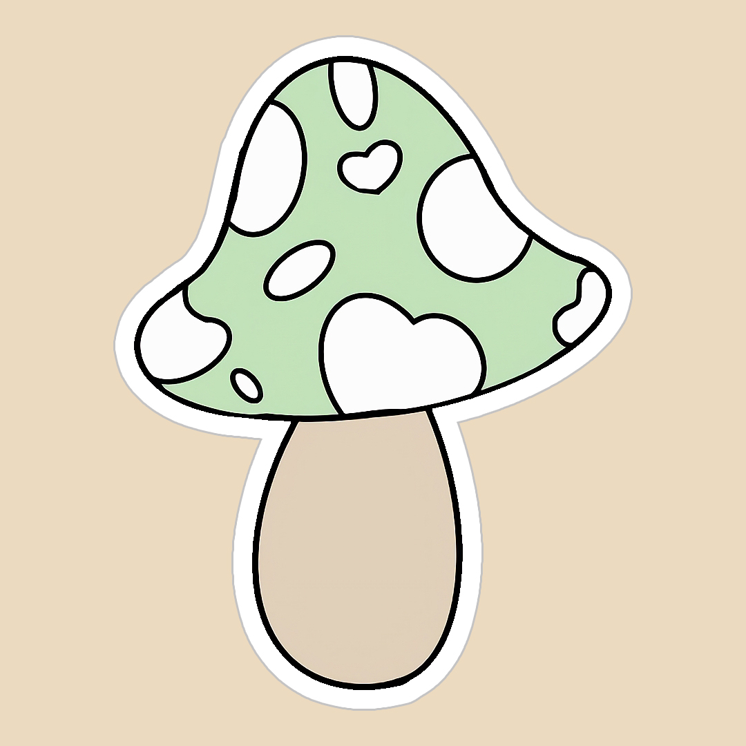 استیکر mushroom کد 1101