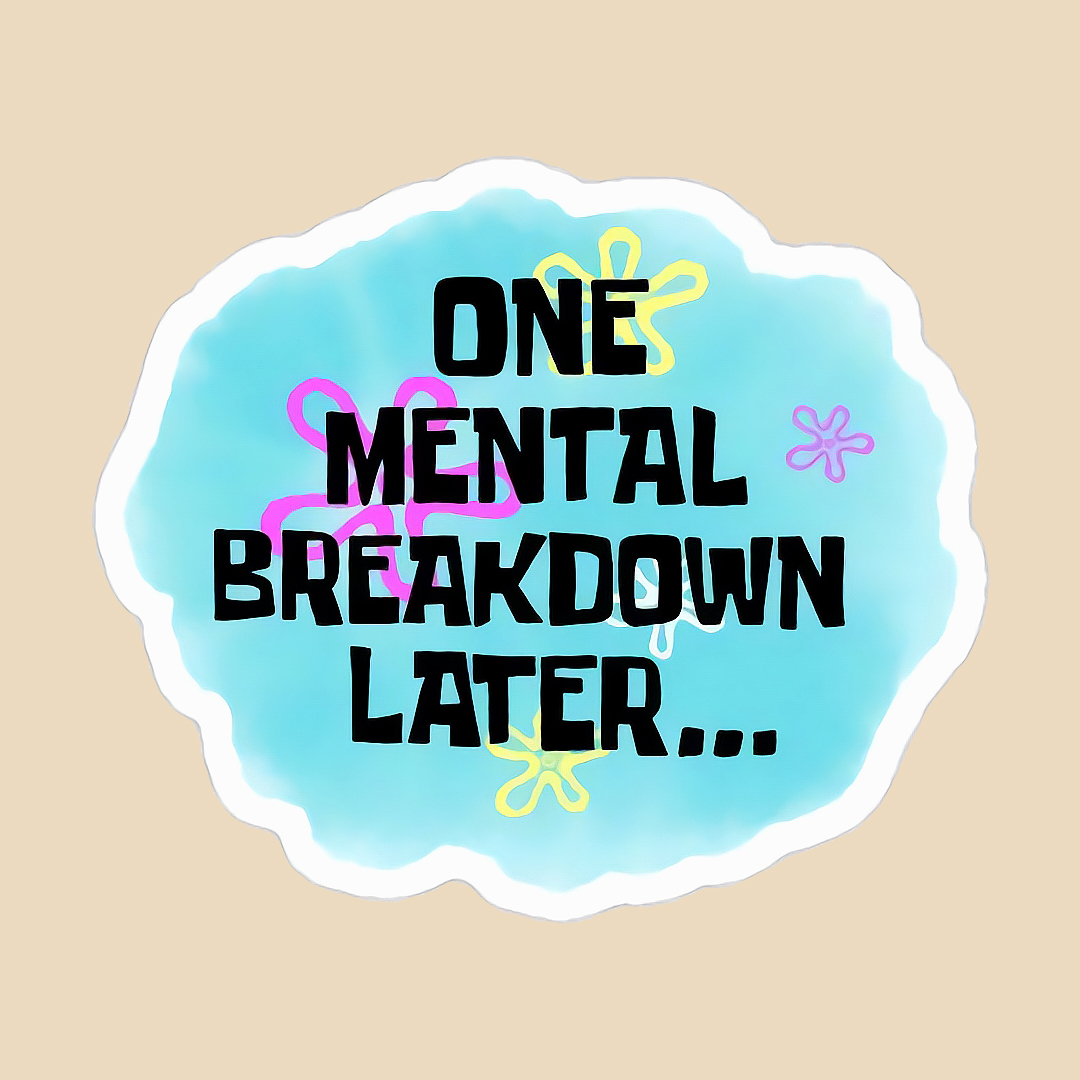 استیکر mental breakdown کد 1131