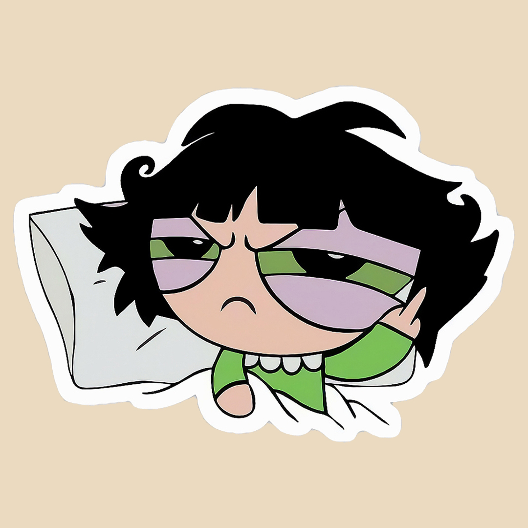 استیکر sleepy girl کد 1160