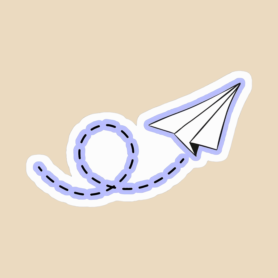 استیکر paper rocket کد 1181