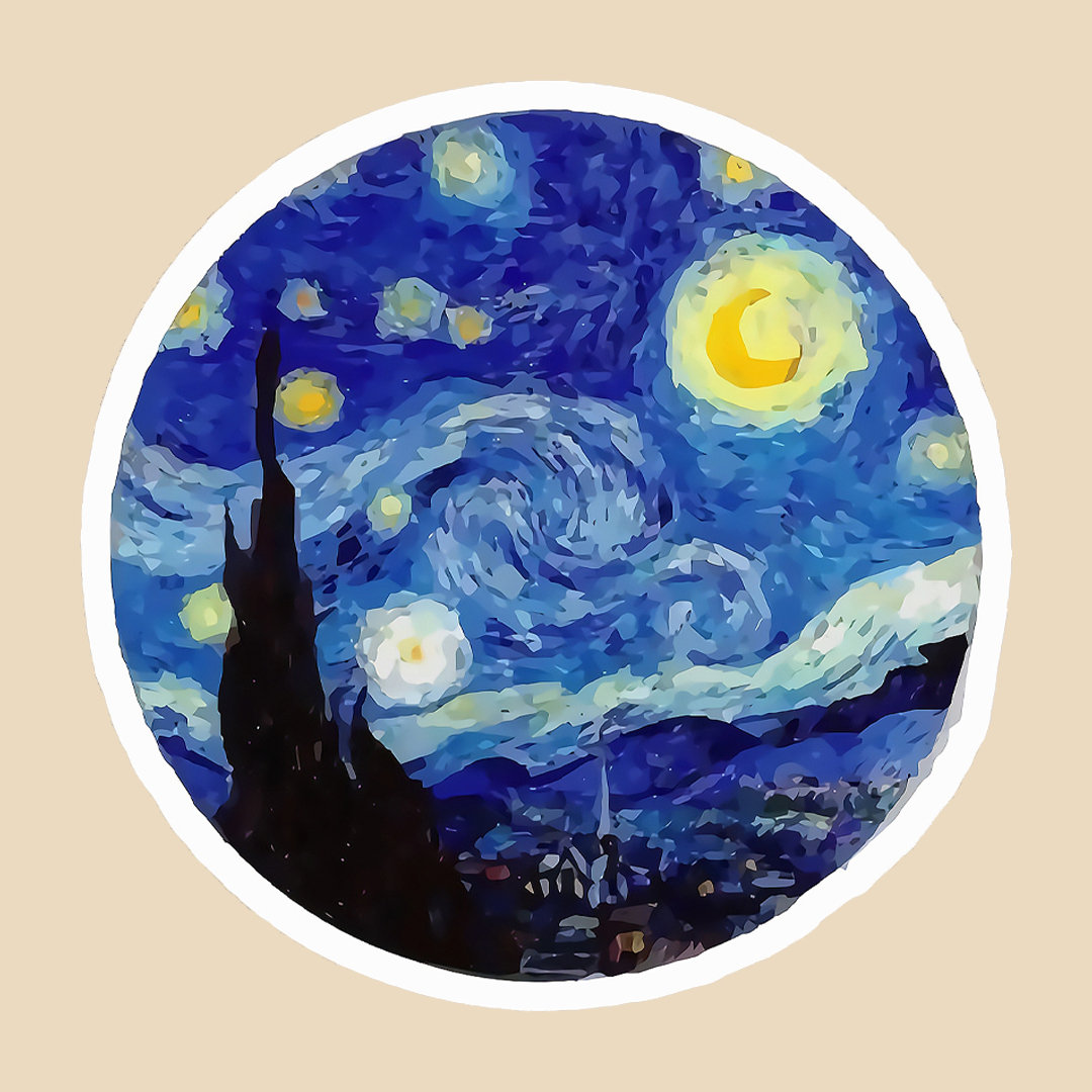 استیکر the starry night کد1195