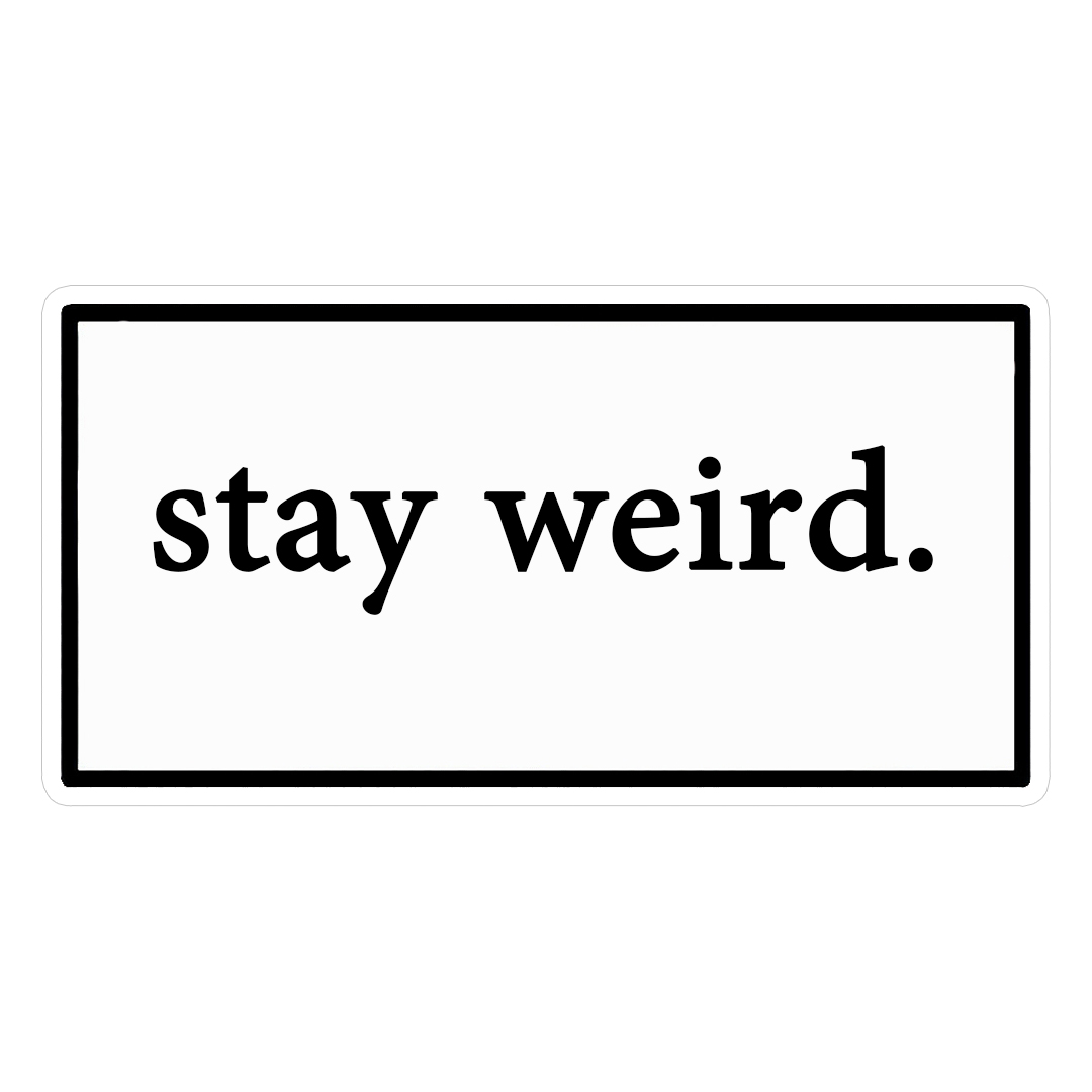 استیکر stay weird کد 1310