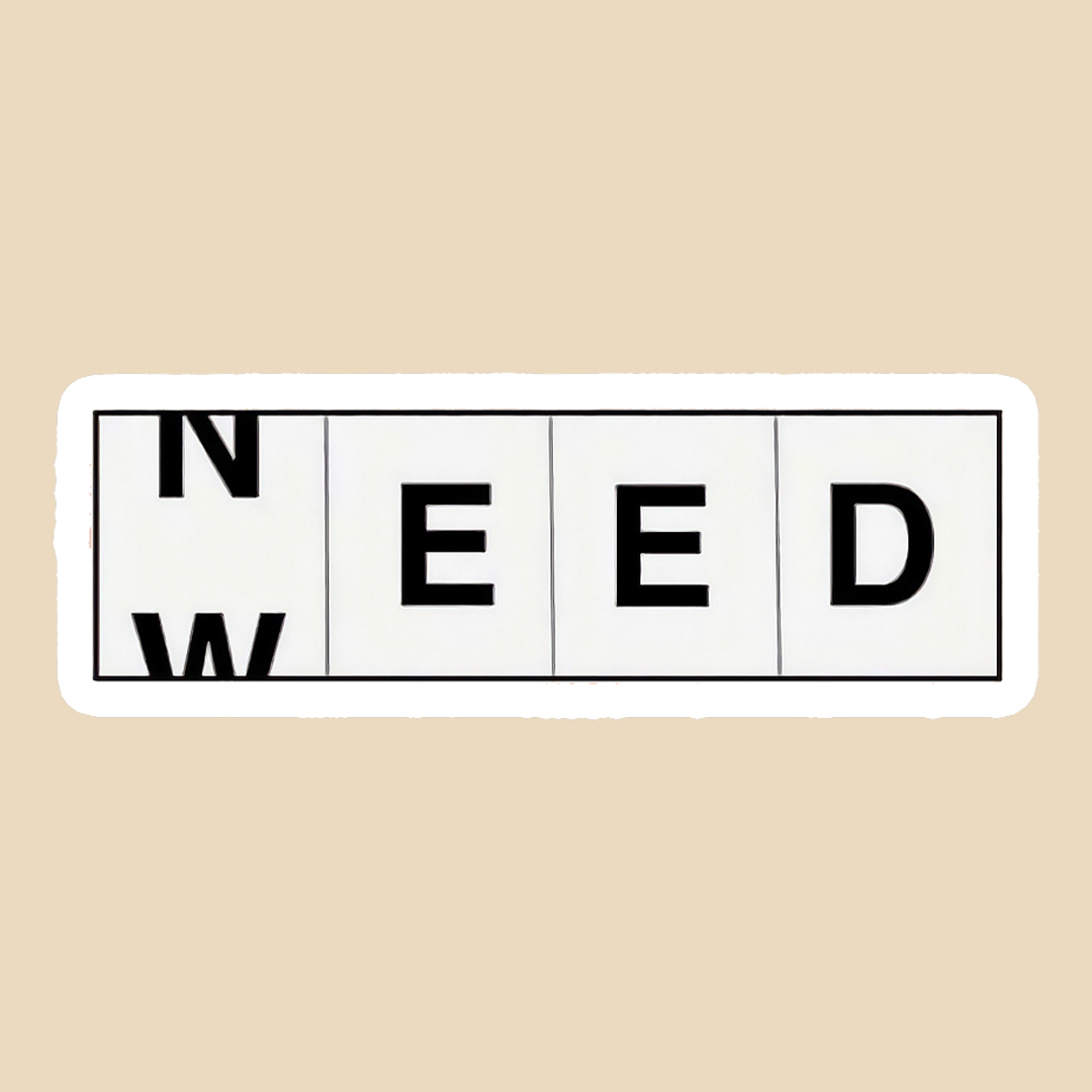 استیکر N/WEED کد 1295