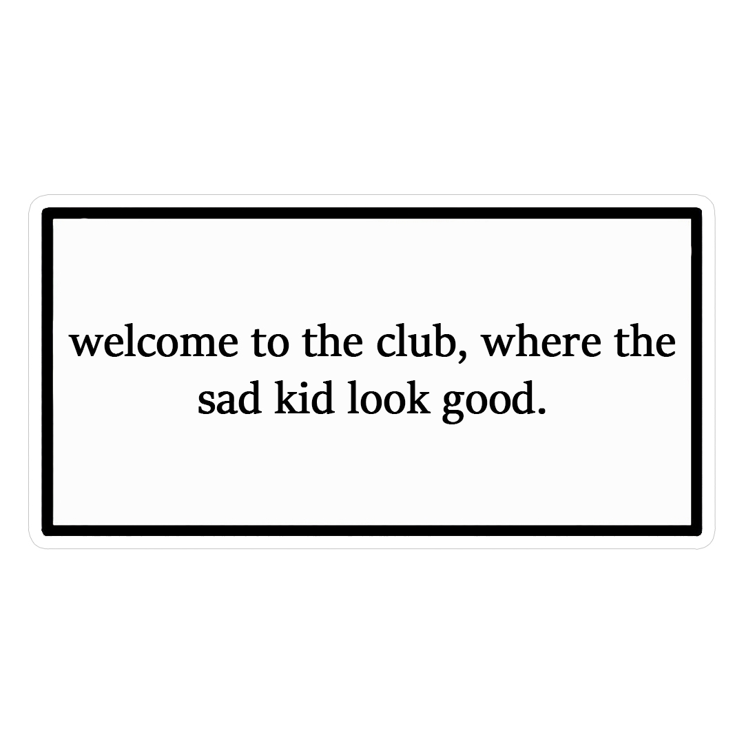 استیکر welcome to the club کد 1334