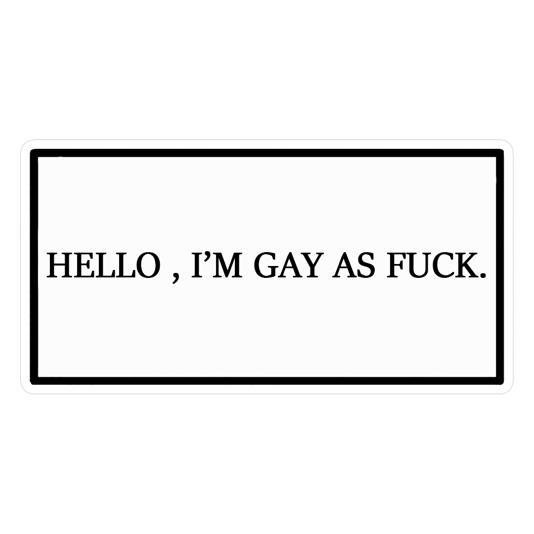 استیکر i am gay کد 1359
