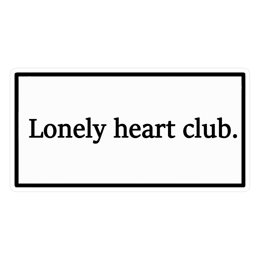 استیکر lonely heart club کد 1366