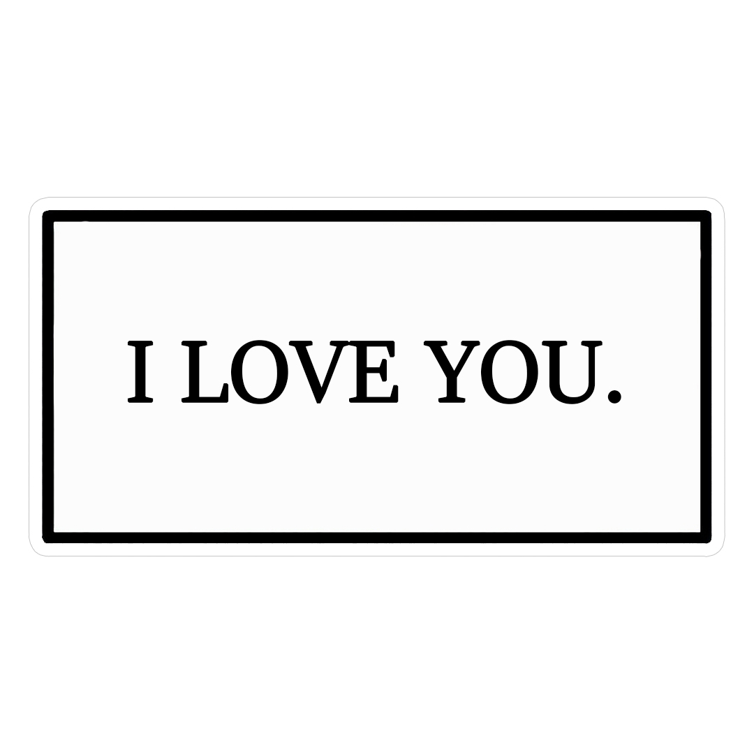 استیکر i love you کد 1370