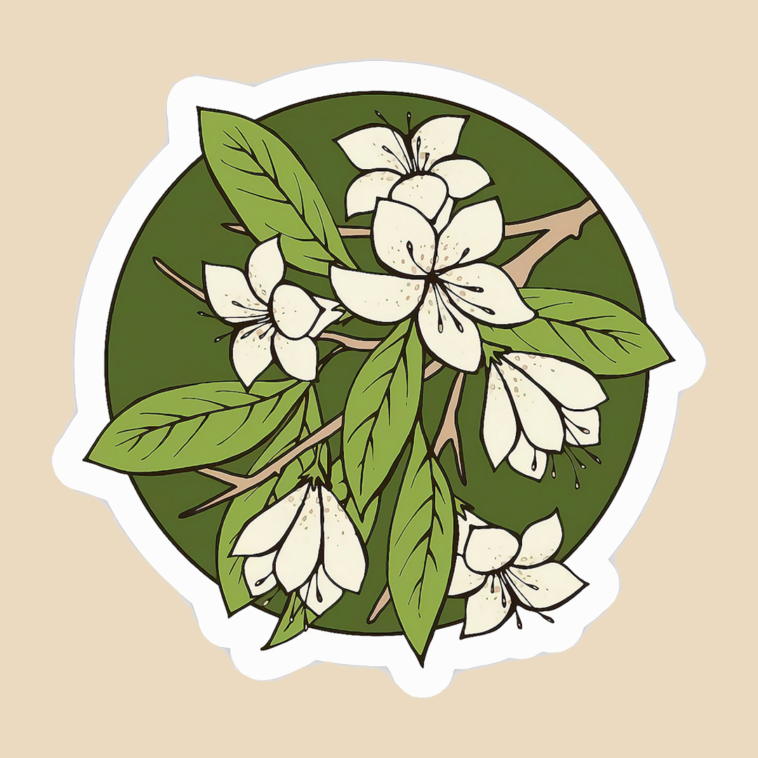 استیکر green flower کد 1461