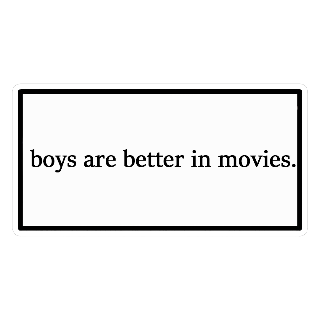 استیکر boys are better in movies کد 1376