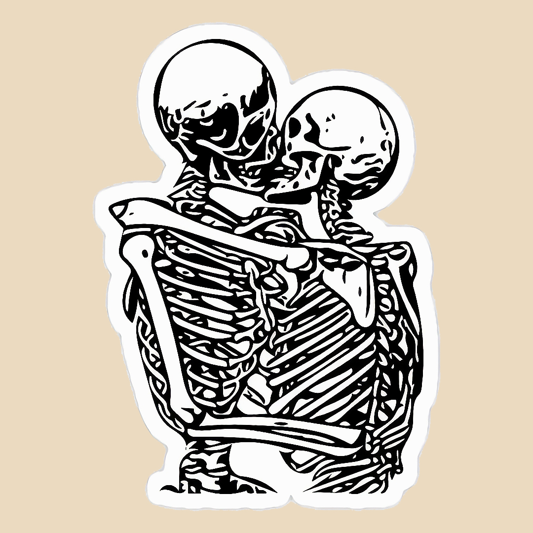 استیکر love skeleton کد 1511