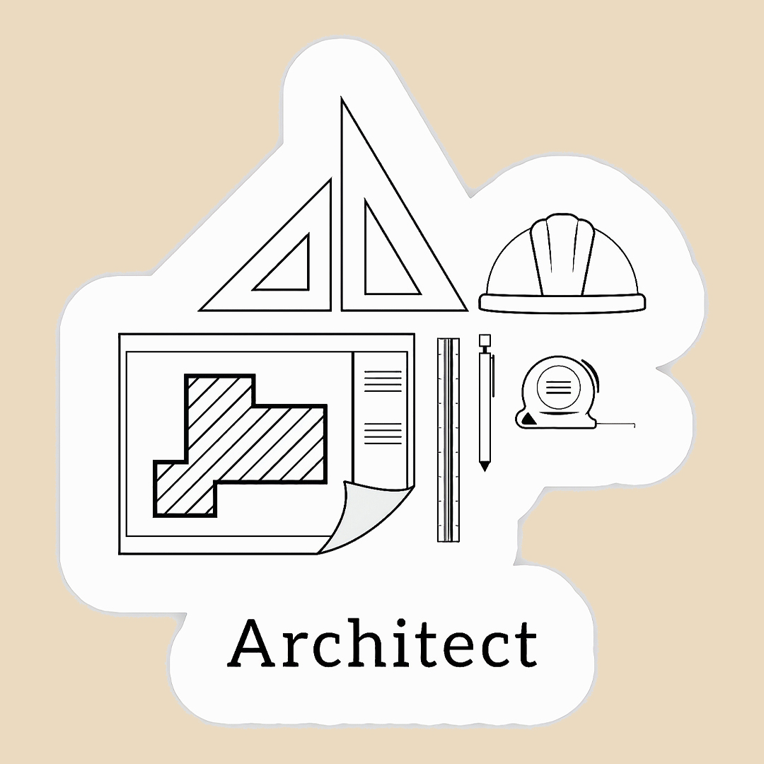 استیکر architect کد 1555