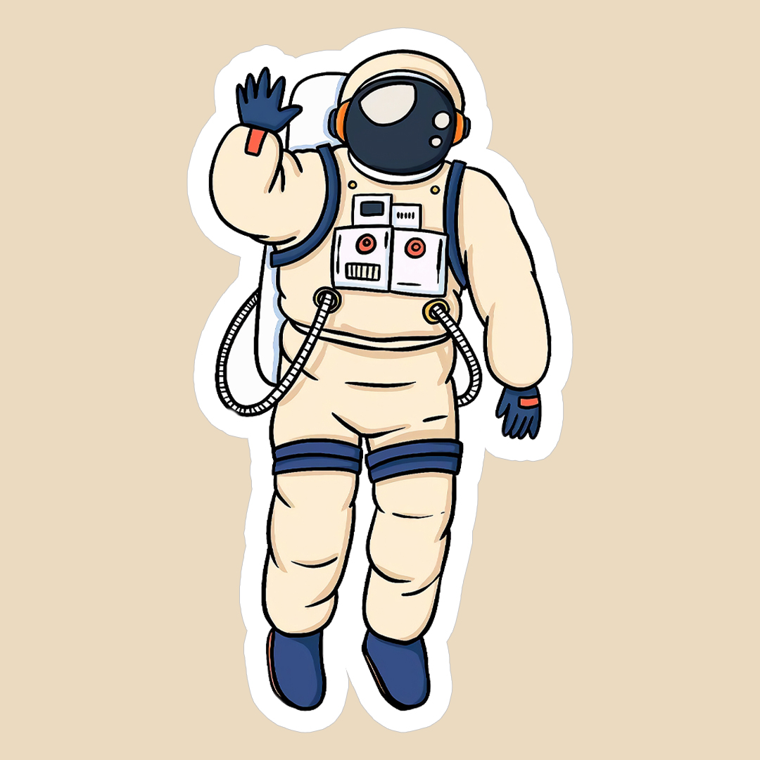 استیکر the astronaut کد 1566
