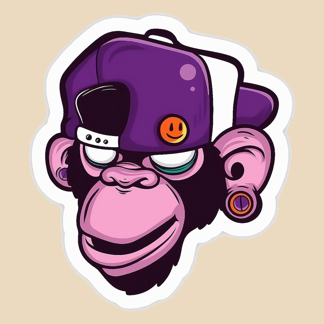استیکر funcky monkey کد 1577