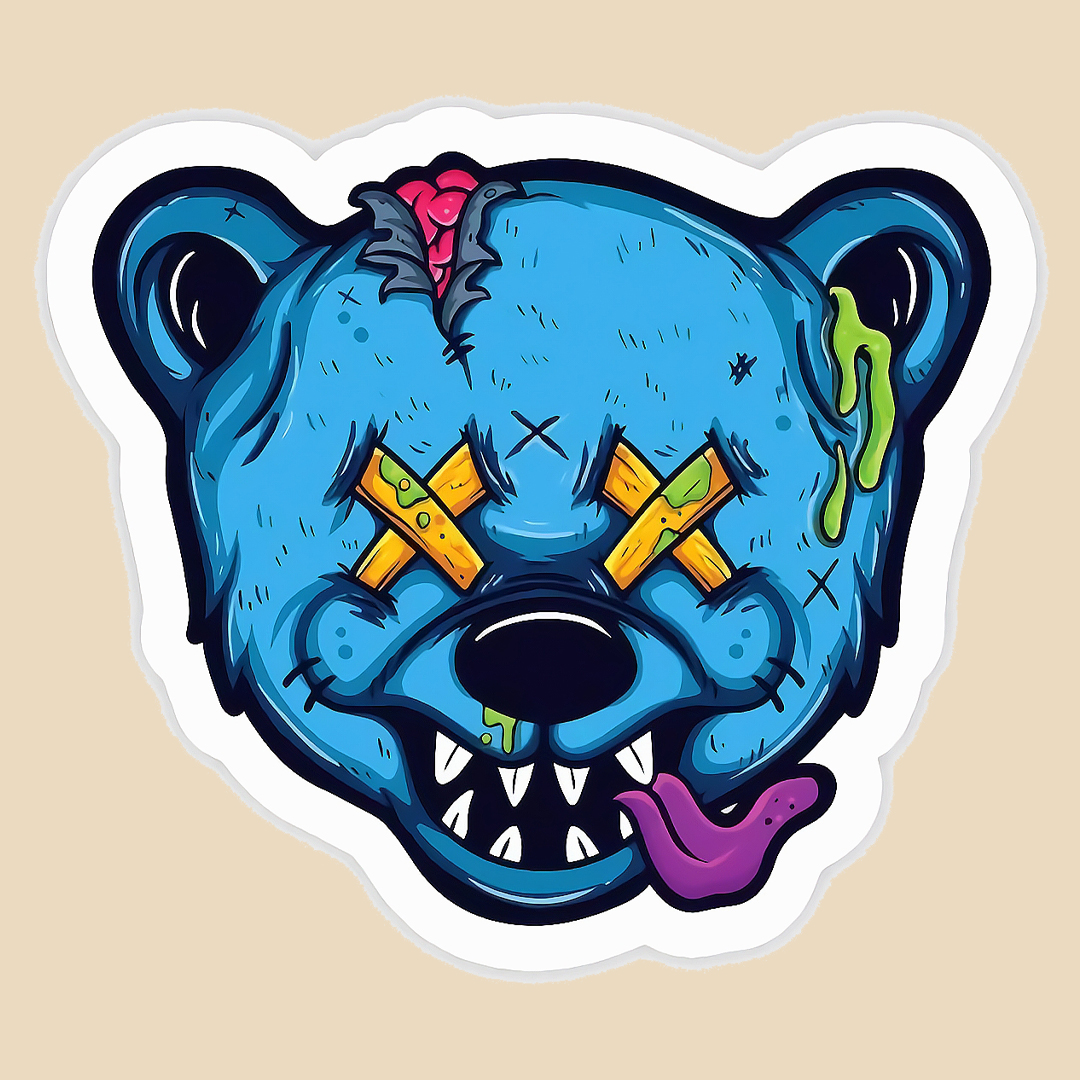 استیکر crazy bear کد 1578