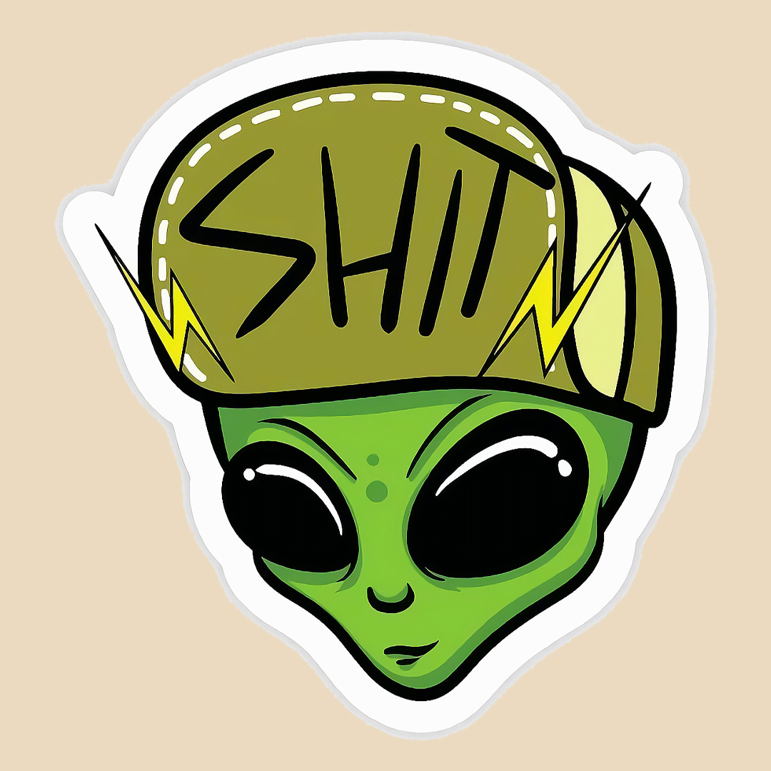 استیکر shit cap کد 1580