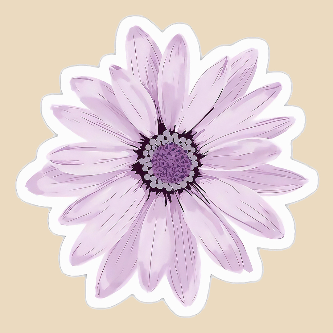 استیکر flower کد 1595