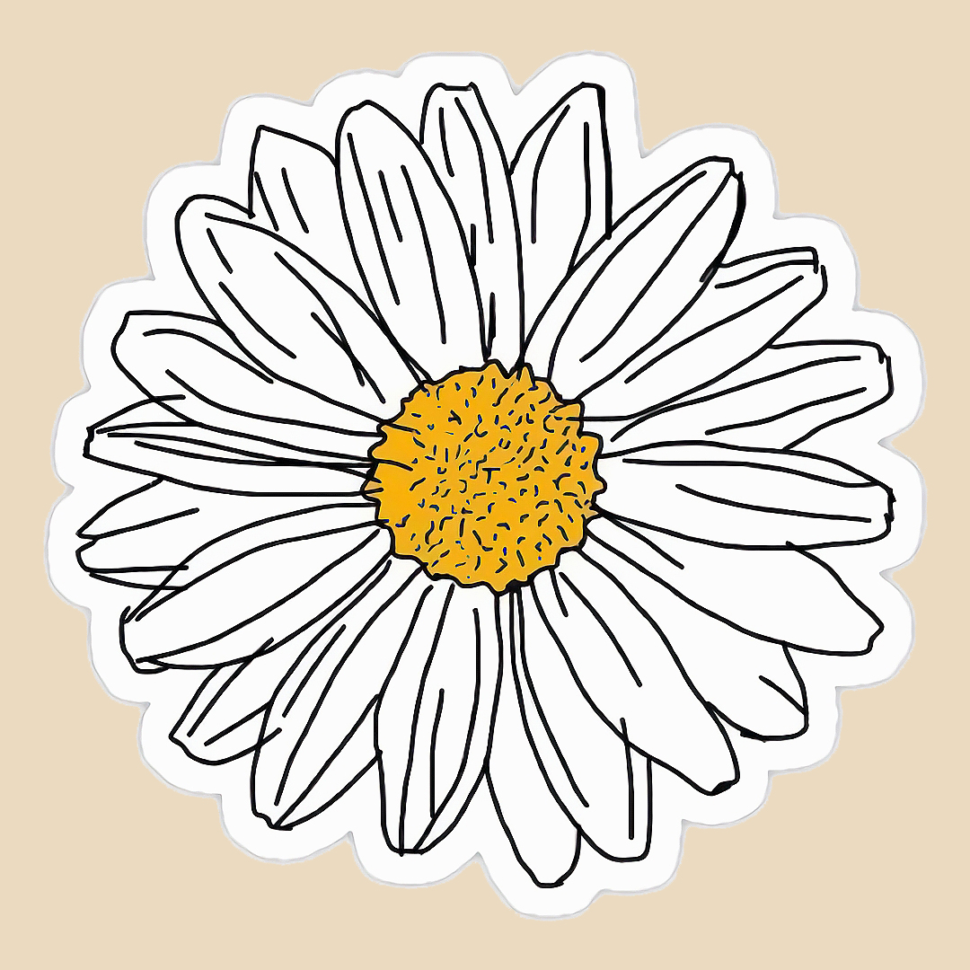 استیکر flower کد 1596