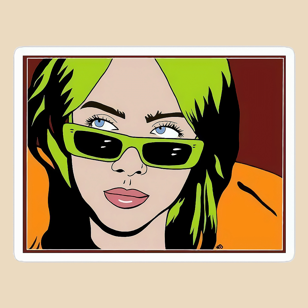 استیکر billie eilish کد 1679