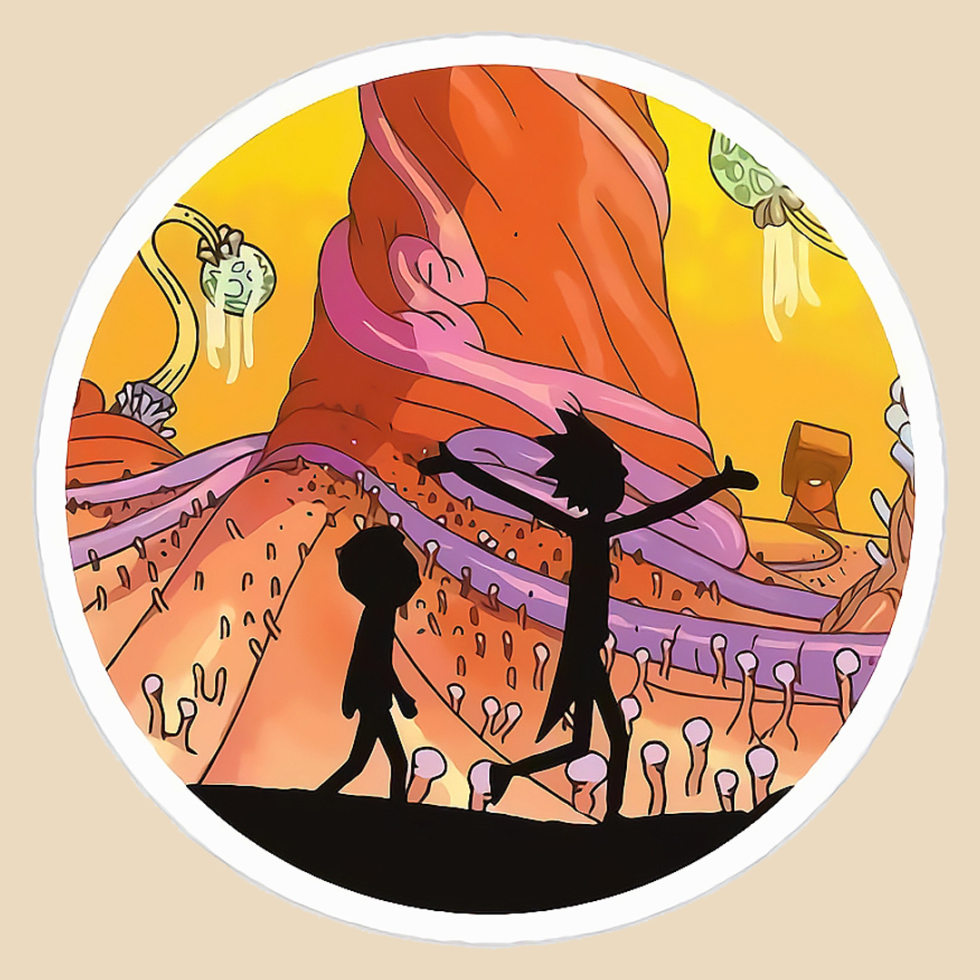 استیکر rick and morty کد 1728
