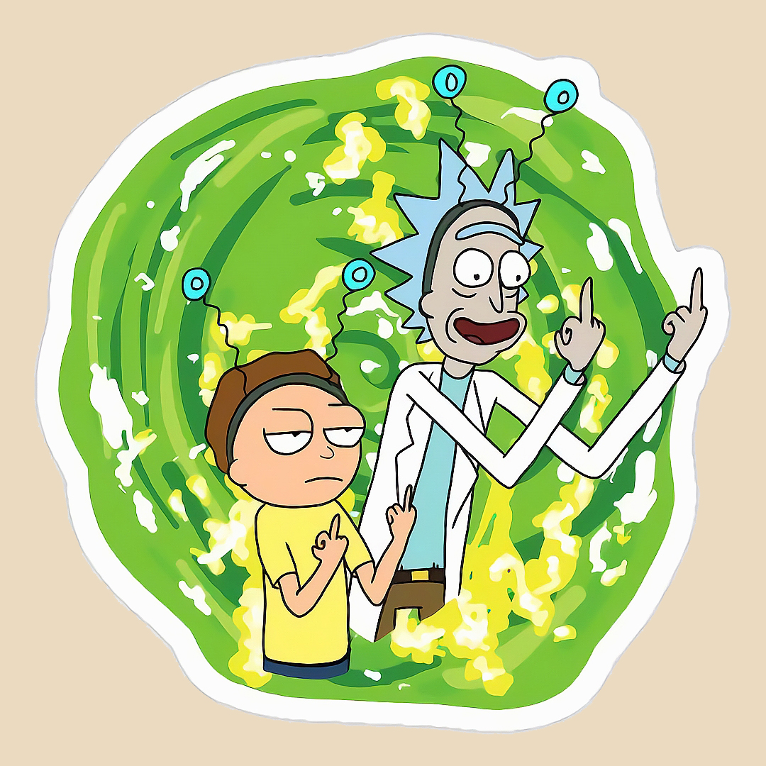 استیکر rick and morty کد 1729