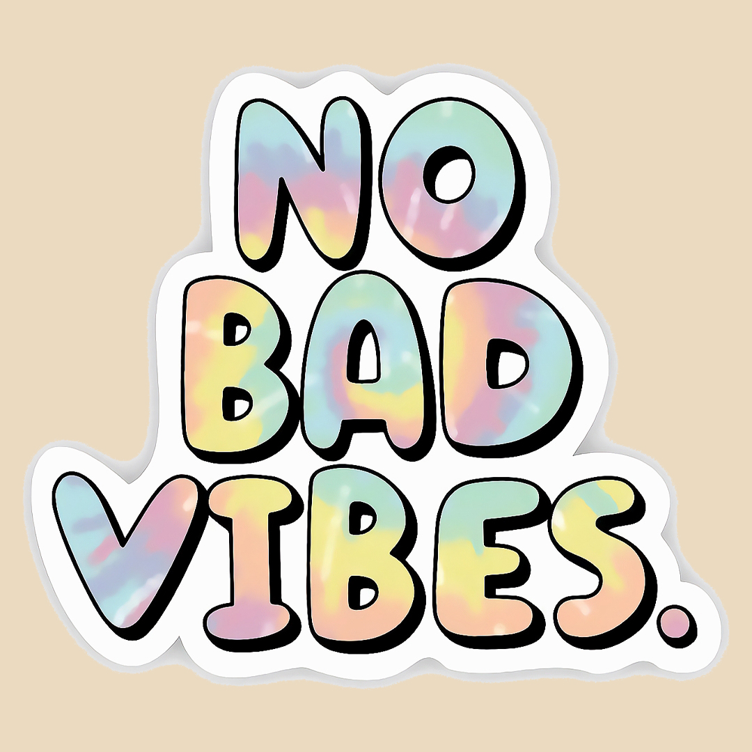 استیکر no bad vibes کد 1811