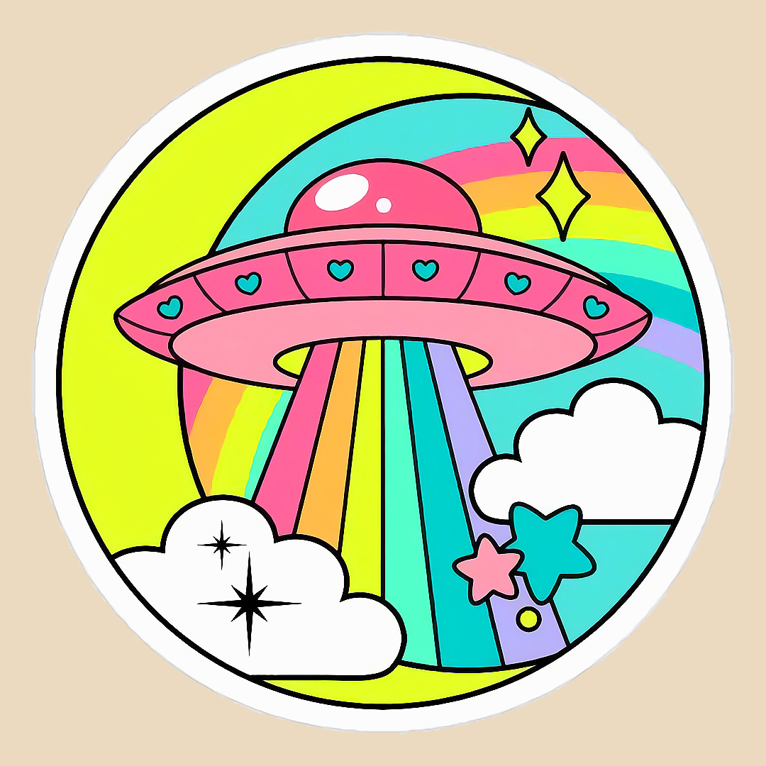 استیکر happy spaceship کد 1932