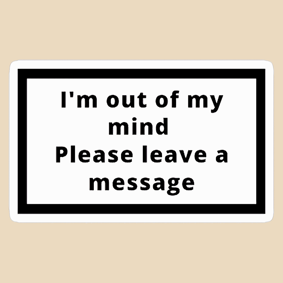 استیکر out of my mind کد 1936