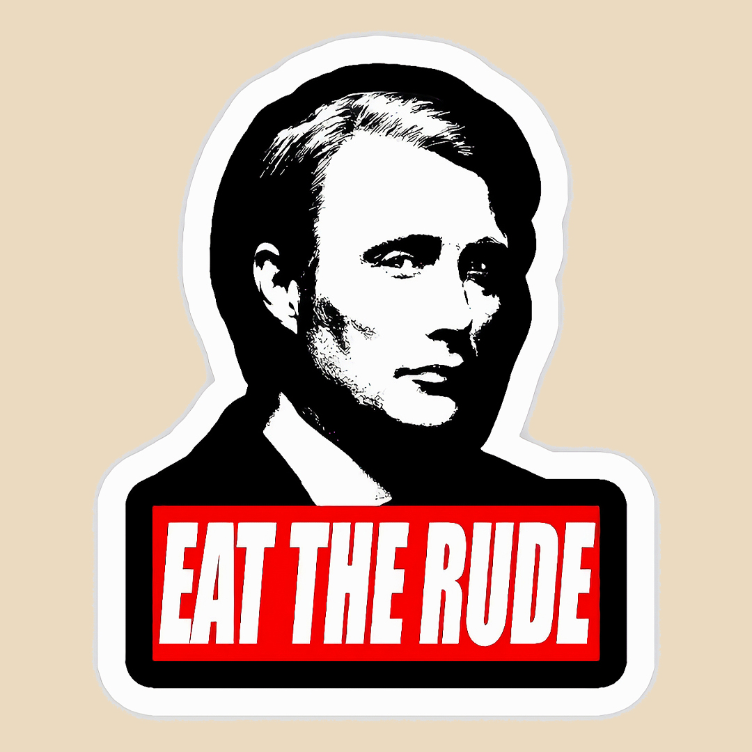 استیکر eat the rude کد 1986