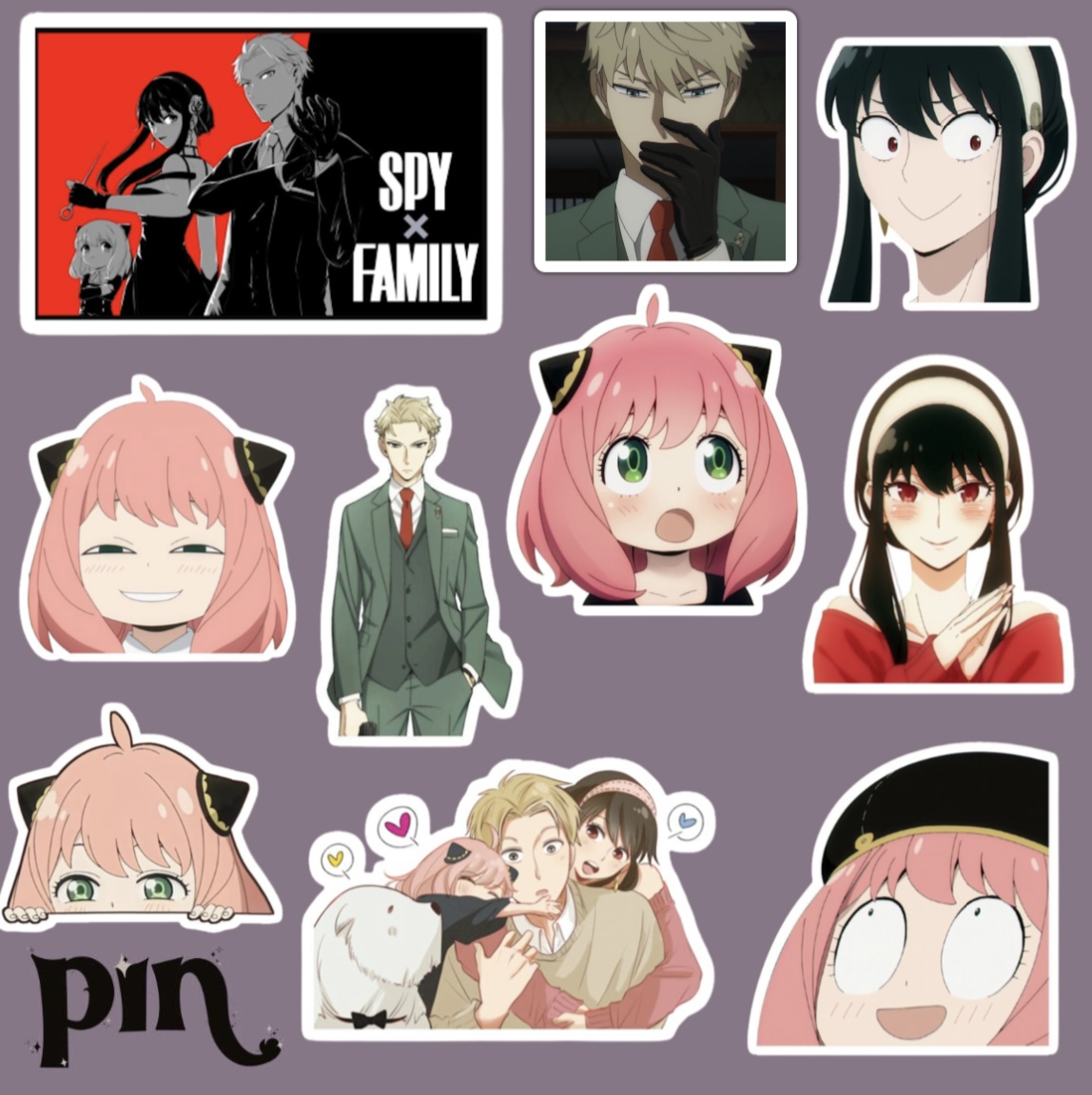 پک استیکر spy x family