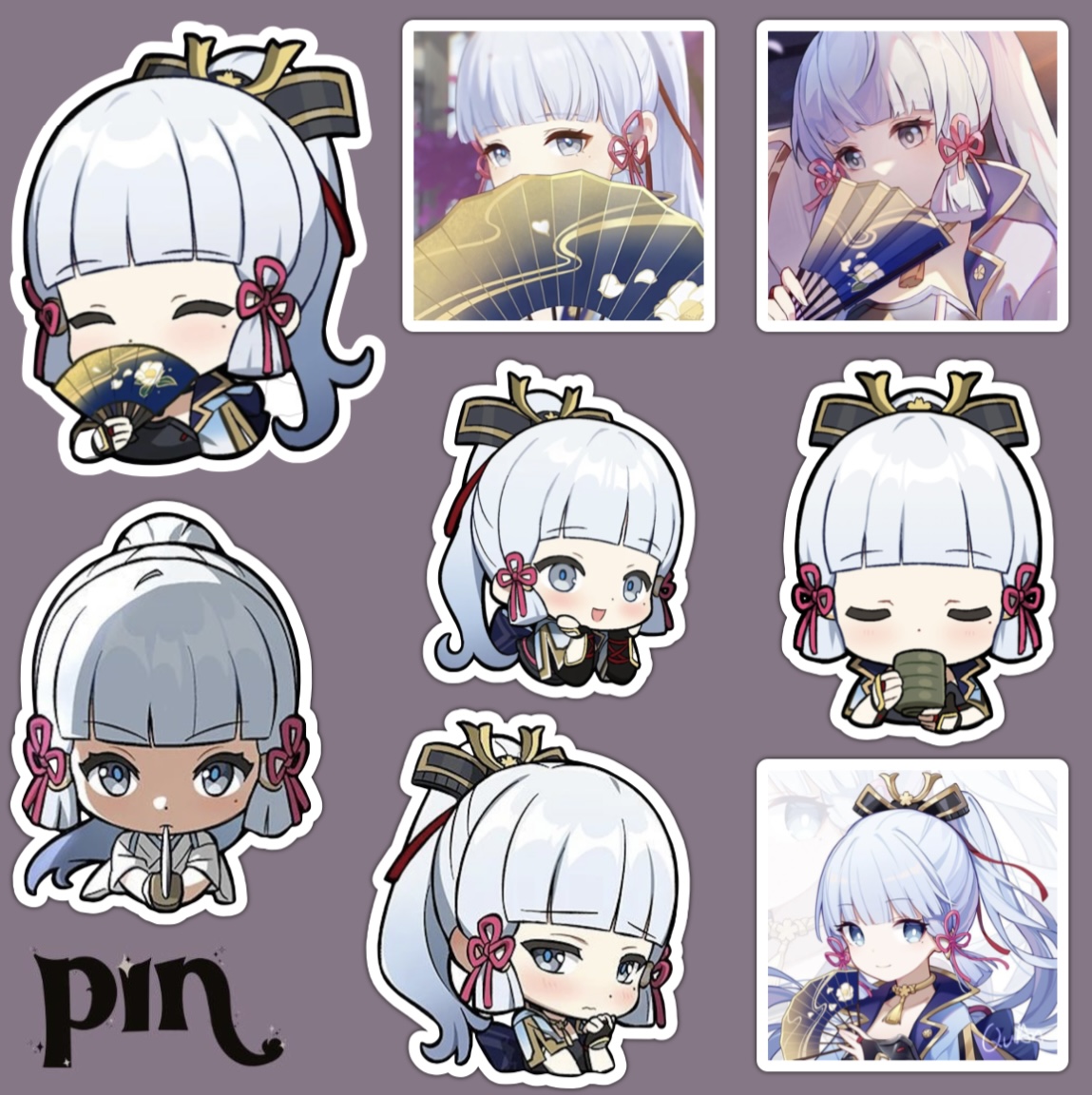 پک استیکر genshin impact