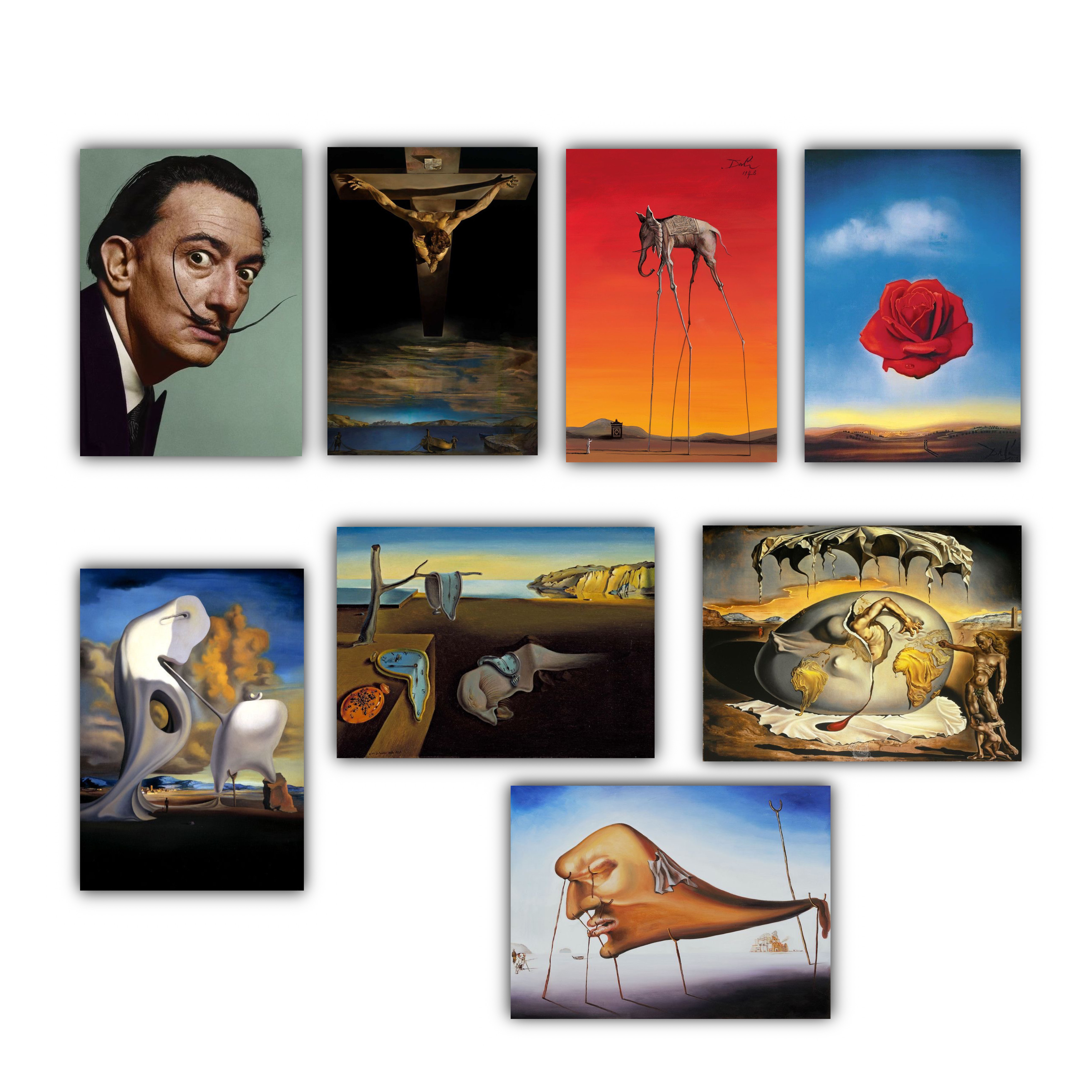 پک فوتوکارت نقاشی های سالوادور دالی
