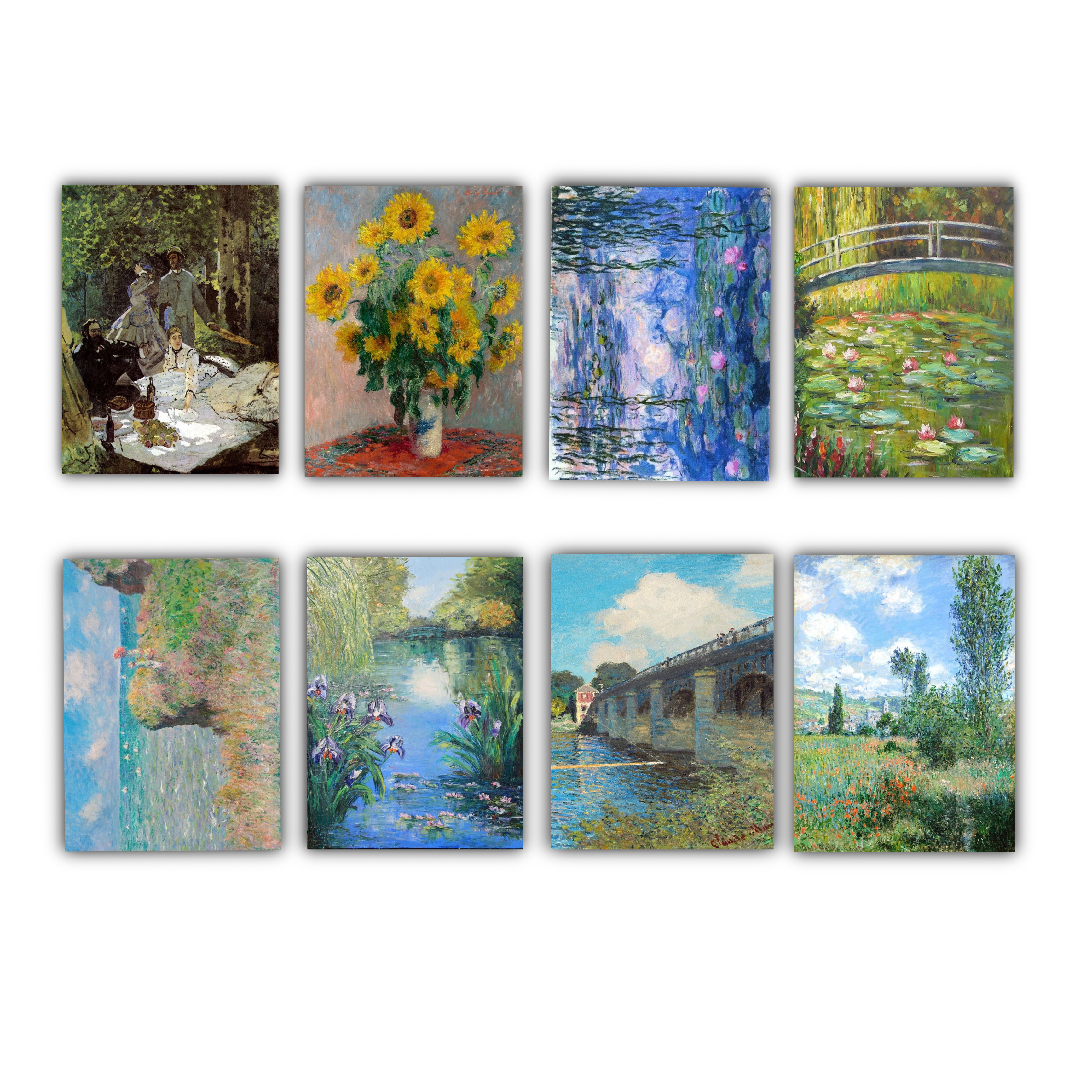 پک فوتوکارت نقاشی های مونه