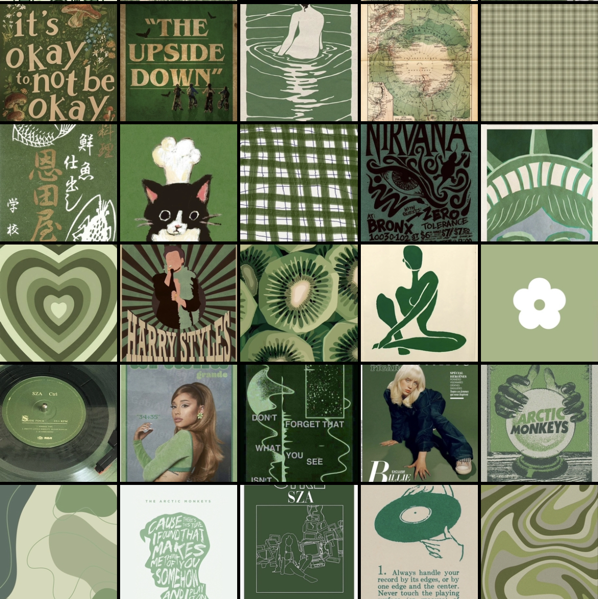 پک پوستر سبز - ۳۸ عددی