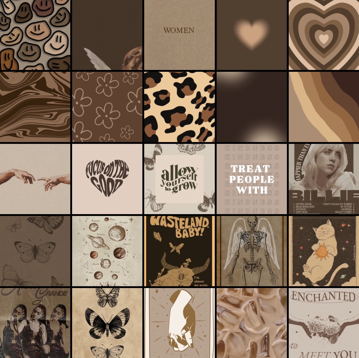 پک پوستر قهوه ای - ۳۲ عددی