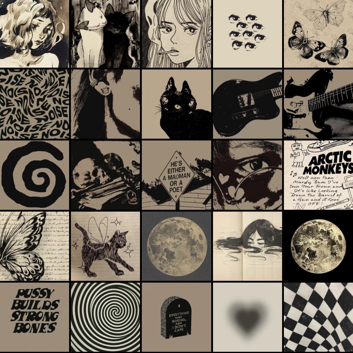 پک پوستر مربعی گرانج - ۳۶ عددی