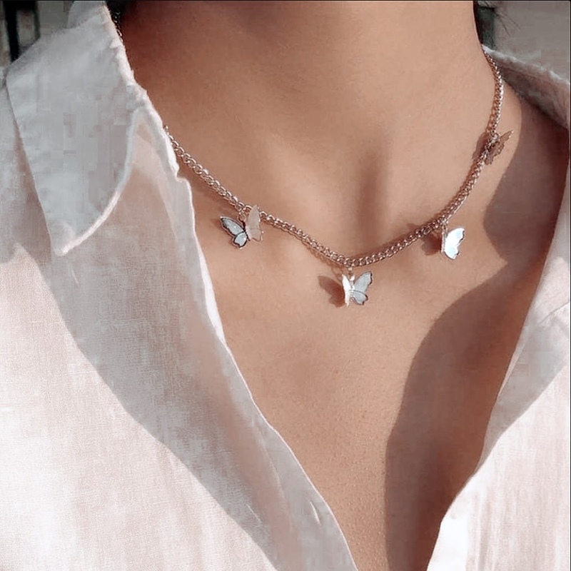 گردنبند پروانه ساده