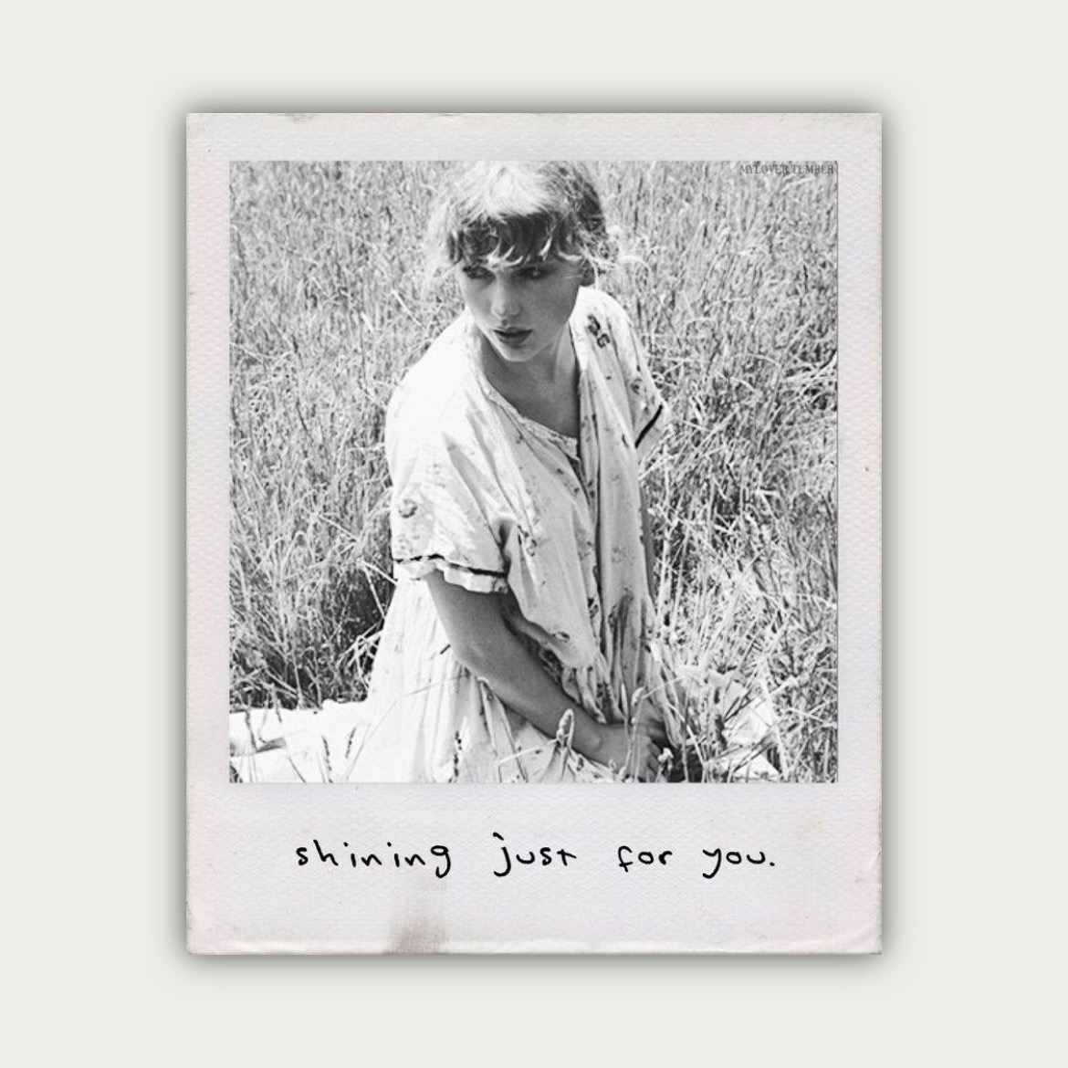 پوستر shining just for u